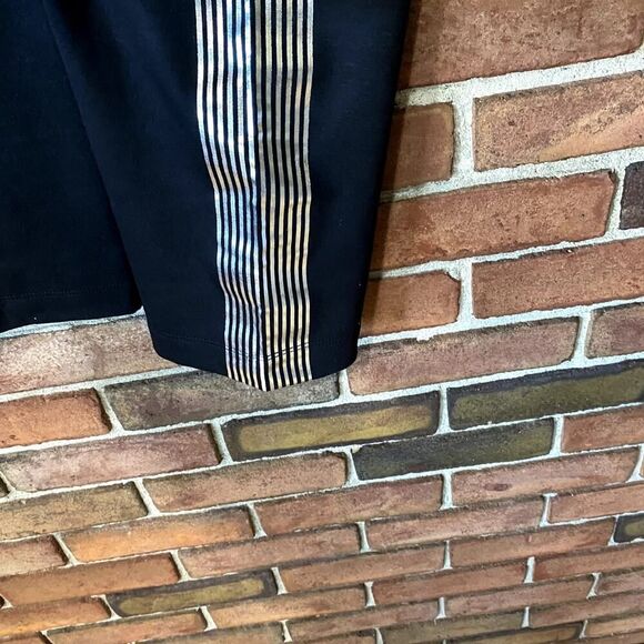 bebe Sport Metallic Logo Sweatpants Black Medium - Picture 6 of 10